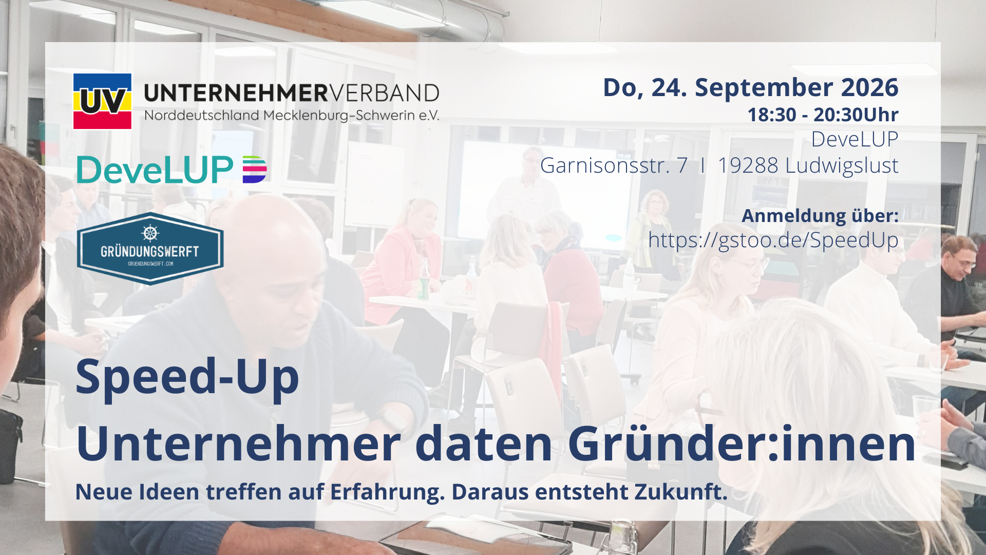 Speed-UP - Unternehmer daten Gründer:innen